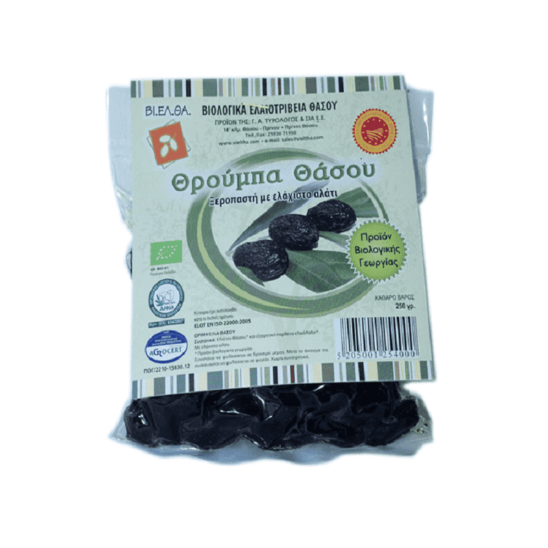 BI.EL.THA. Thrompa Thassos PDO Xeropasti with Minimal Salt
