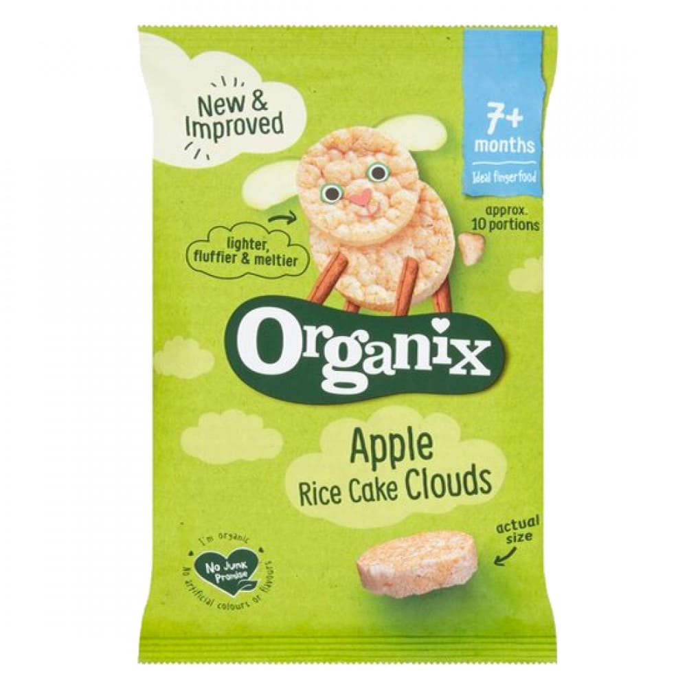 Organix Rice Wafer from 7 Months with Apple Juice & Cinnamon Coating