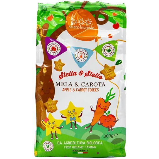 Stella & Stella Μπισκότα με Μήλο και Καρότο