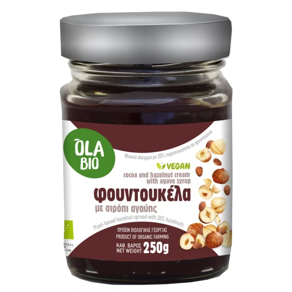 Όλα Bio Φουντουκέλα με Σιρόπι Αγαύης